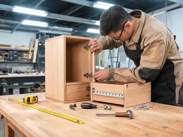 Cabinet installation bench