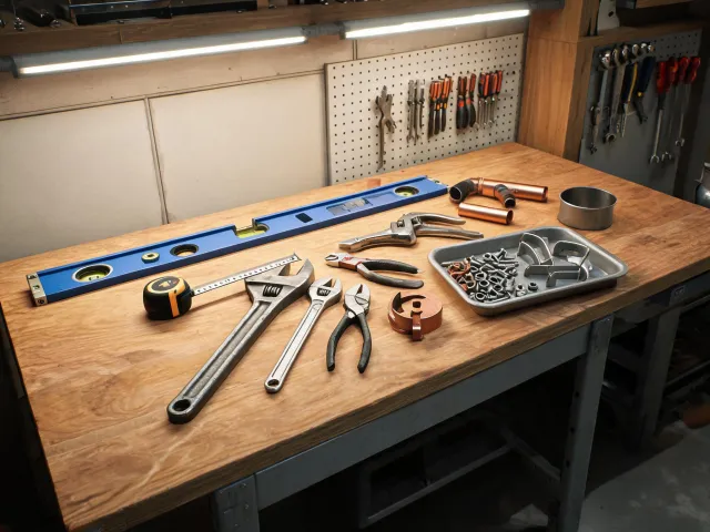 Plumbing and HVAC install hand tools